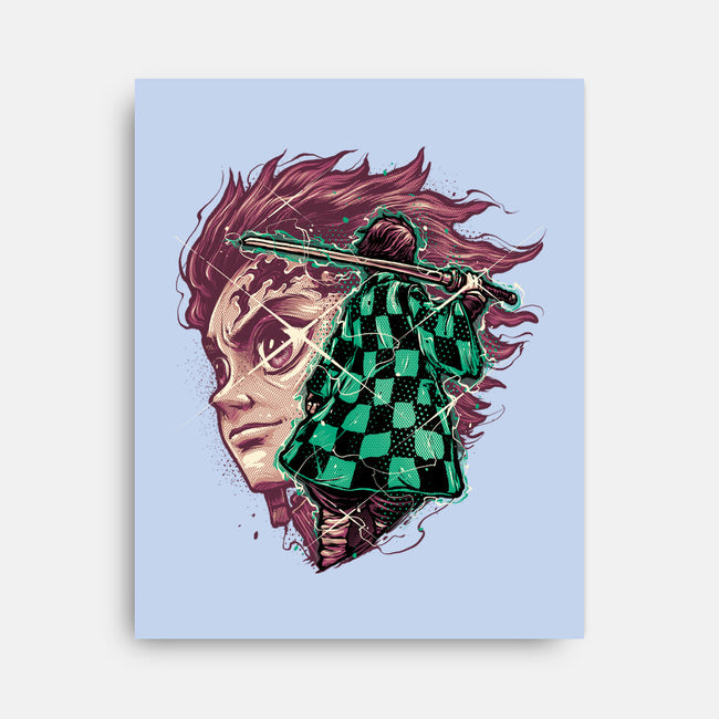 The Legend Of The Slayer-None-Stretched-Canvas-glitchygorilla