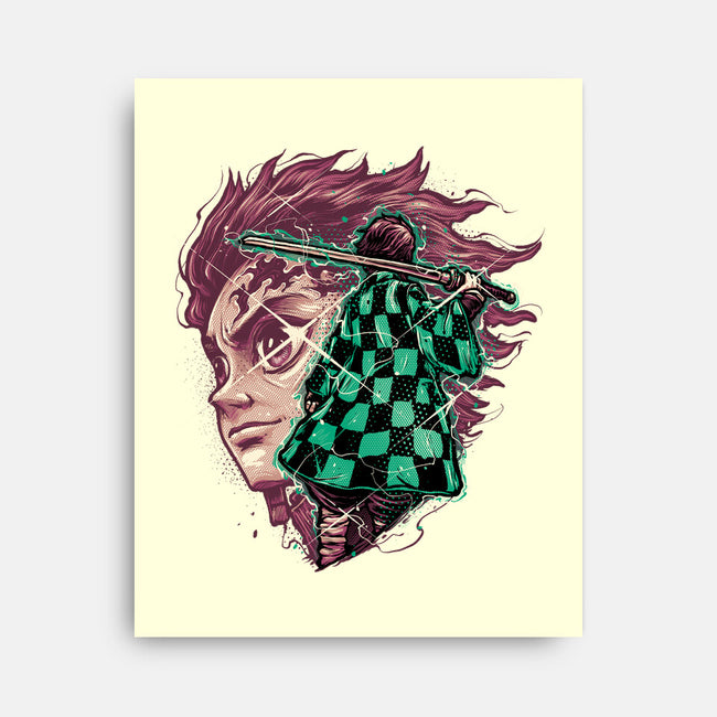 The Legend Of The Slayer-None-Stretched-Canvas-glitchygorilla