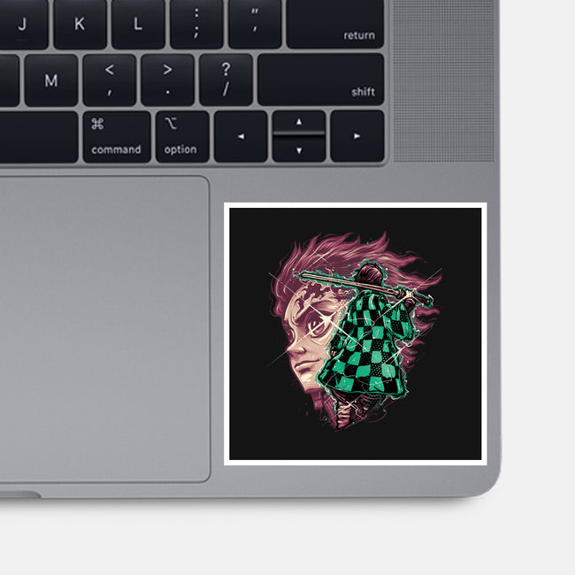 The Legend Of The Slayer-None-Glossy-Sticker-glitchygorilla