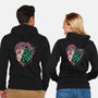The Legend Of The Slayer-Unisex-Zip-Up-Sweatshirt-glitchygorilla