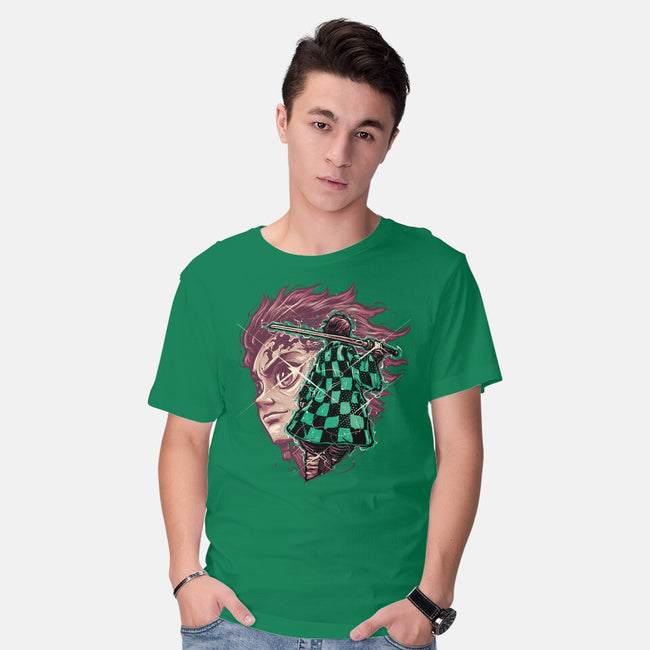 The Legend Of The Slayer-Mens-Basic-Tee-glitchygorilla