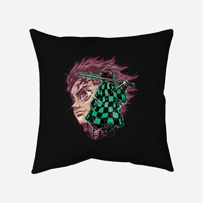 The Legend Of The Slayer-None-Removable Cover w Insert-Throw Pillow-glitchygorilla