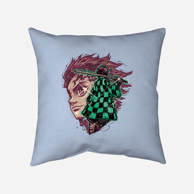 The Legend Of The Slayer-None-Removable Cover w Insert-Throw Pillow-glitchygorilla