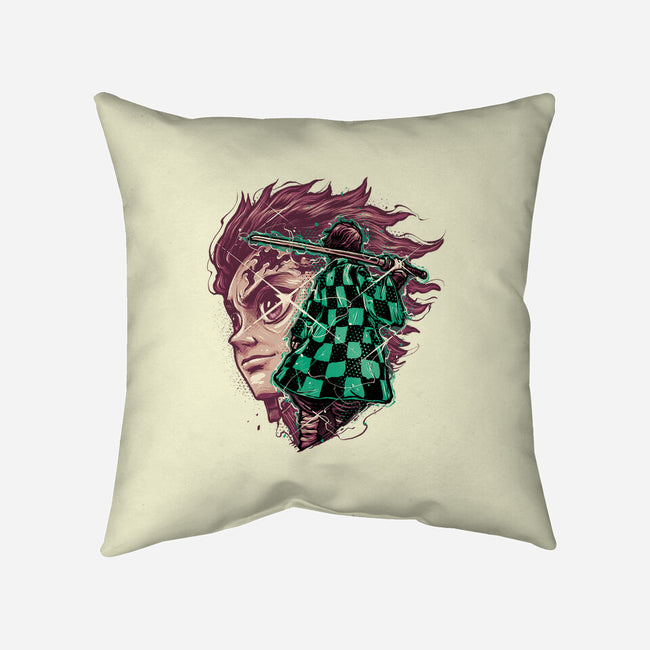 The Legend Of The Slayer-None-Removable Cover w Insert-Throw Pillow-glitchygorilla