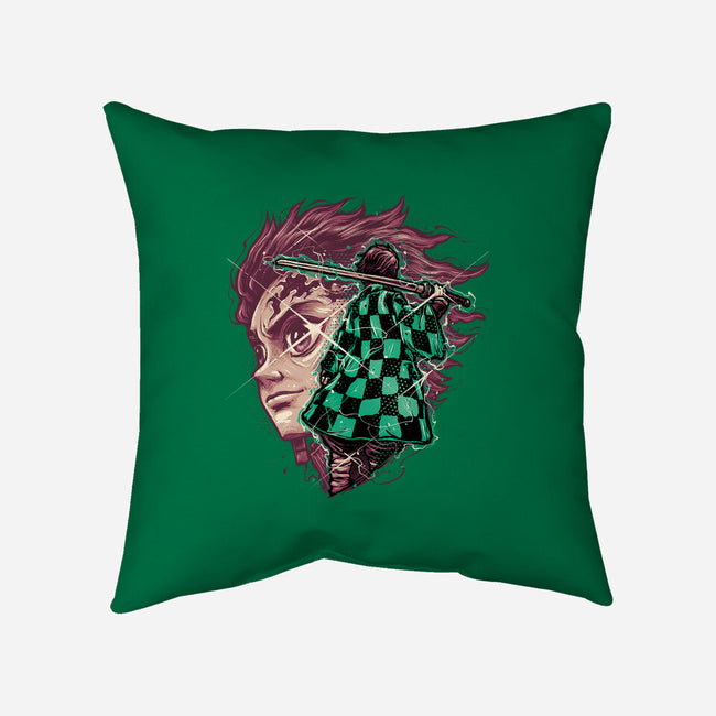 The Legend Of The Slayer-None-Removable Cover w Insert-Throw Pillow-glitchygorilla