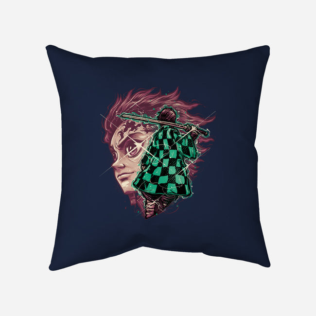 The Legend Of The Slayer-None-Removable Cover w Insert-Throw Pillow-glitchygorilla