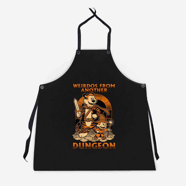 Tiger Boy Comic RPG-Unisex-Kitchen-Apron-Studio Mootant