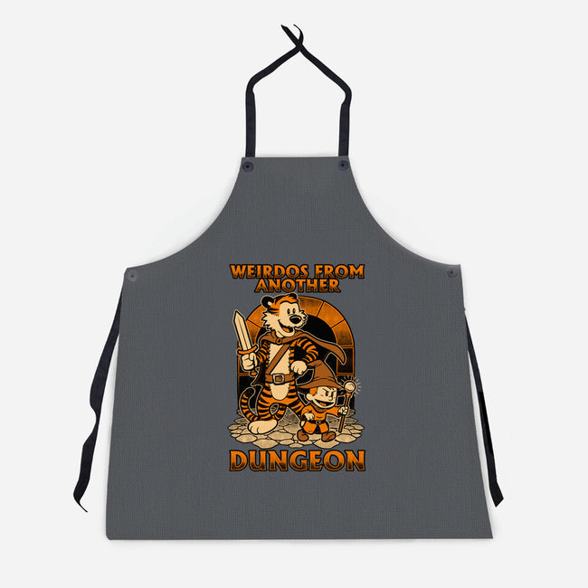 Tiger Boy Comic RPG-Unisex-Kitchen-Apron-Studio Mootant