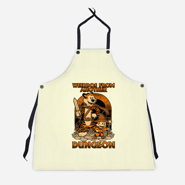Tiger Boy Comic RPG-Unisex-Kitchen-Apron-Studio Mootant