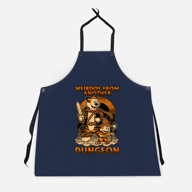 Tiger Boy Comic RPG-Unisex-Kitchen-Apron-Studio Mootant