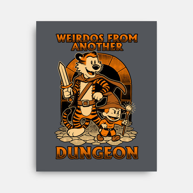 Tiger Boy Comic RPG-None-Stretched-Canvas-Studio Mootant