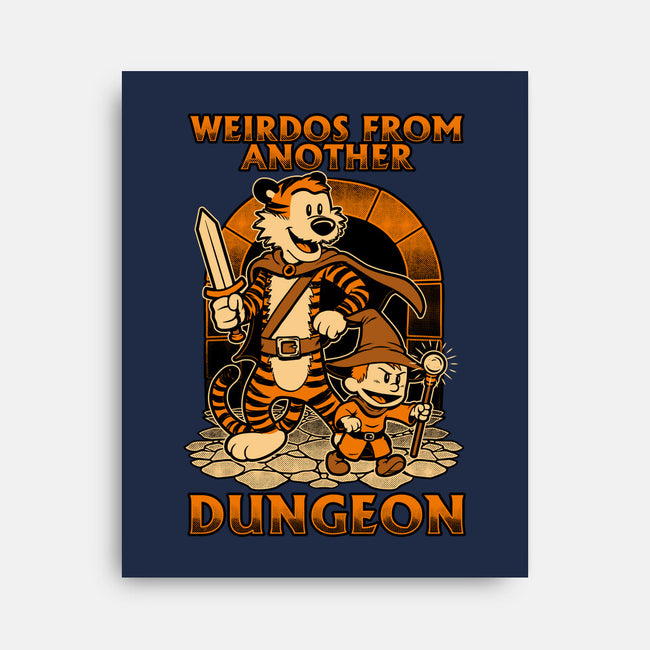 Tiger Boy Comic RPG-None-Stretched-Canvas-Studio Mootant