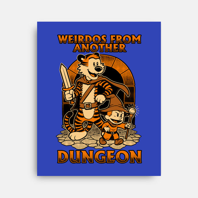 Tiger Boy Comic RPG-None-Stretched-Canvas-Studio Mootant