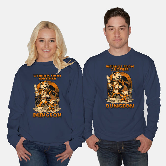 Tiger Boy Comic RPG-Unisex-Crew Neck-Sweatshirt-Studio Mootant