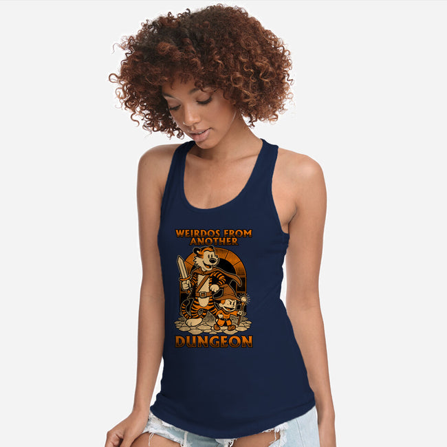 Tiger Boy Comic RPG-Womens-Racerback-Tank-Studio Mootant