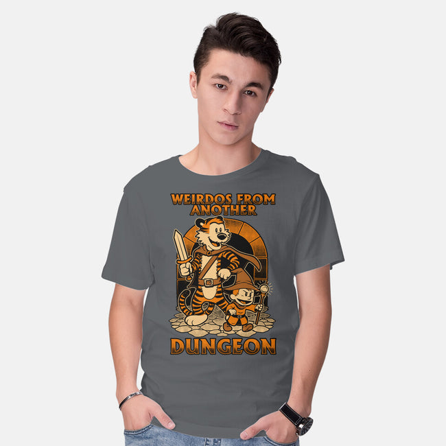 Tiger Boy Comic RPG-Mens-Basic-Tee-Studio Mootant