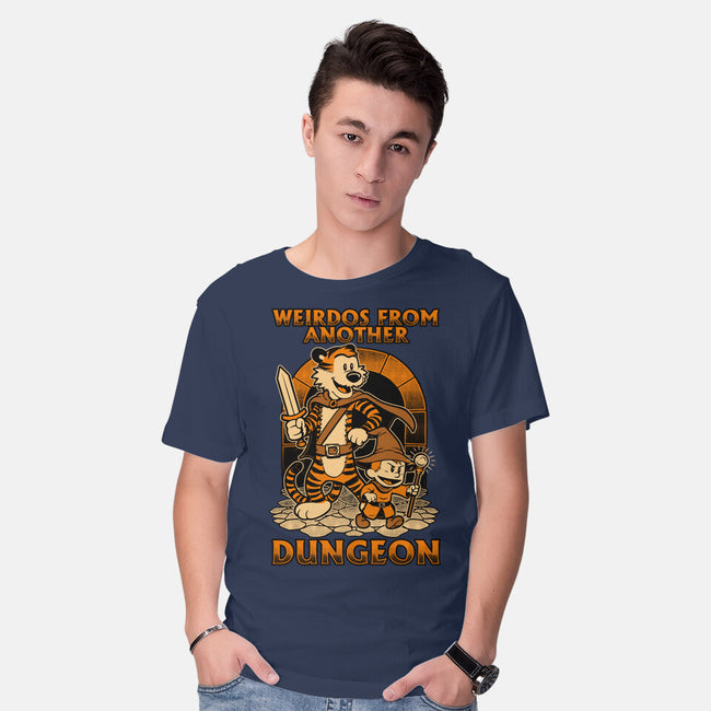 Tiger Boy Comic RPG-Mens-Basic-Tee-Studio Mootant