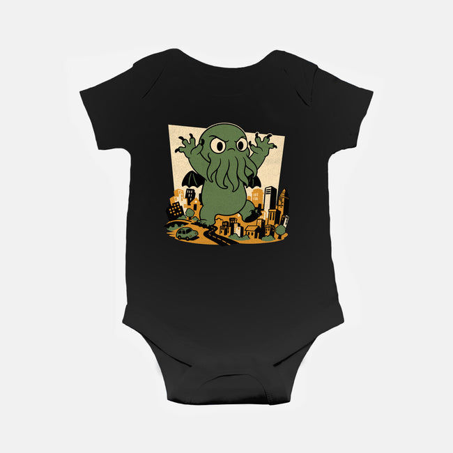 Cthulhu City Destruction-Baby-Basic-Onesie-Studio Mootant