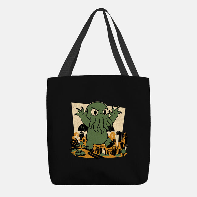 Cthulhu City Destruction-None-Basic Tote-Bag-Studio Mootant
