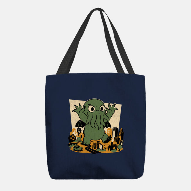 Cthulhu City Destruction-None-Basic Tote-Bag-Studio Mootant