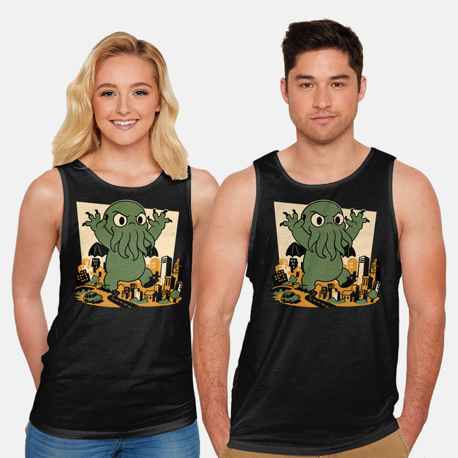 Cthulhu City Destruction-Unisex-Basic-Tank-Studio Mootant