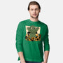 Cthulhu City Destruction-Mens-Long Sleeved-Tee-Studio Mootant