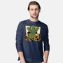Cthulhu City Destruction-Mens-Long Sleeved-Tee-Studio Mootant