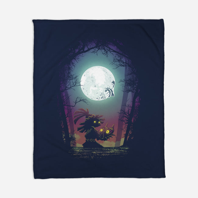 Negative Moon-None-Fleece-Blanket-Donnie