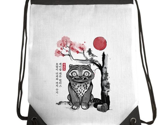 The Tiger And The Magpie Sumi-e