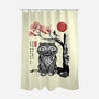 The Tiger And The Magpie Sumi-e-None-Polyester-Shower Curtain-DrMonekers