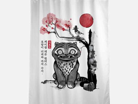 The Tiger And The Magpie Sumi-e