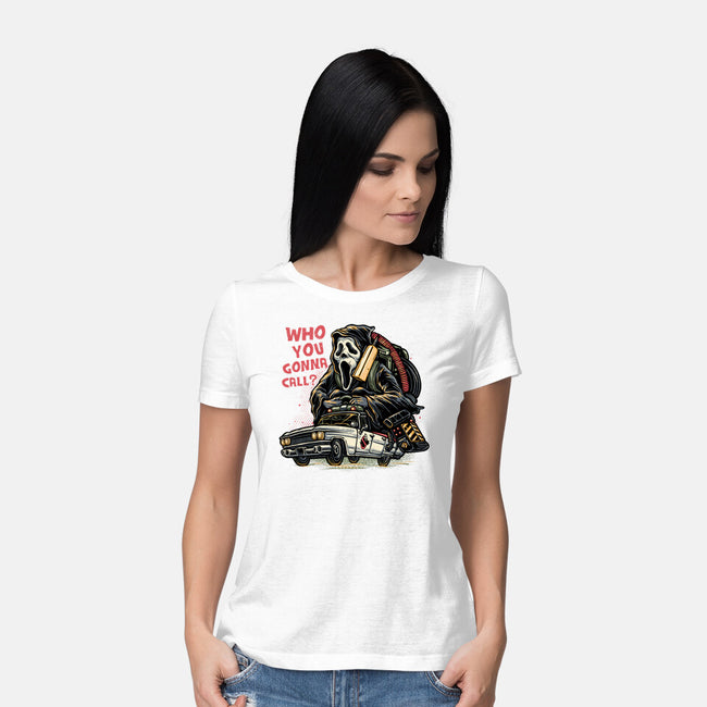 Call The Ghost-Womens-Basic-Tee-glitchygorilla