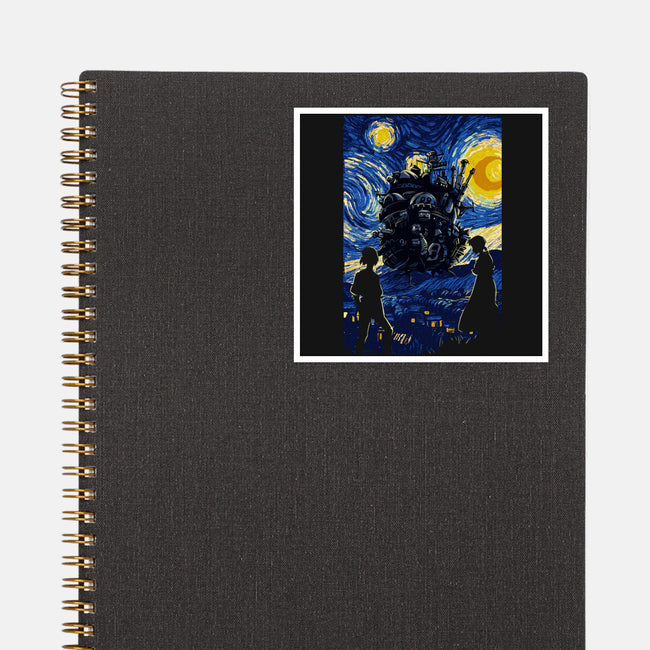 Starrynight Castle-None-Glossy-Sticker-fanfabio