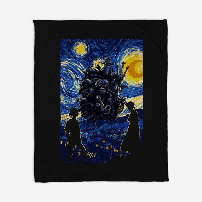 Starrynight Castle-None-Fleece-Blanket-fanfabio
