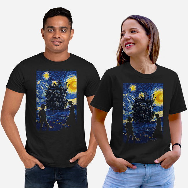 Starrynight Castle-Unisex-Basic-Tee-fanfabio