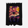 Monster In Starrynight-None-Polyester-Shower Curtain-fanfabio