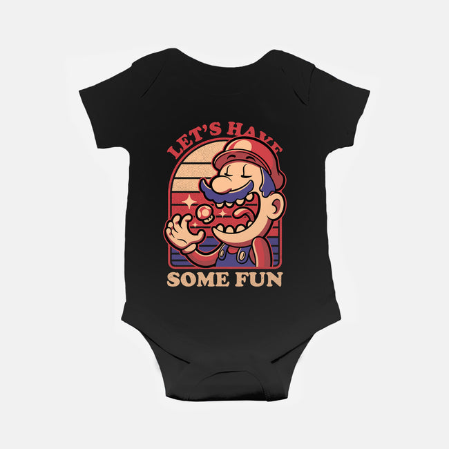 Mushroom Guy Fun-Baby-Basic-Onesie-Studio Mootant