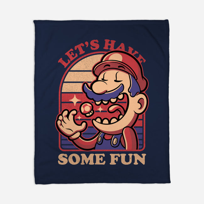 Mushroom Guy Fun-None-Fleece-Blanket-Studio Mootant