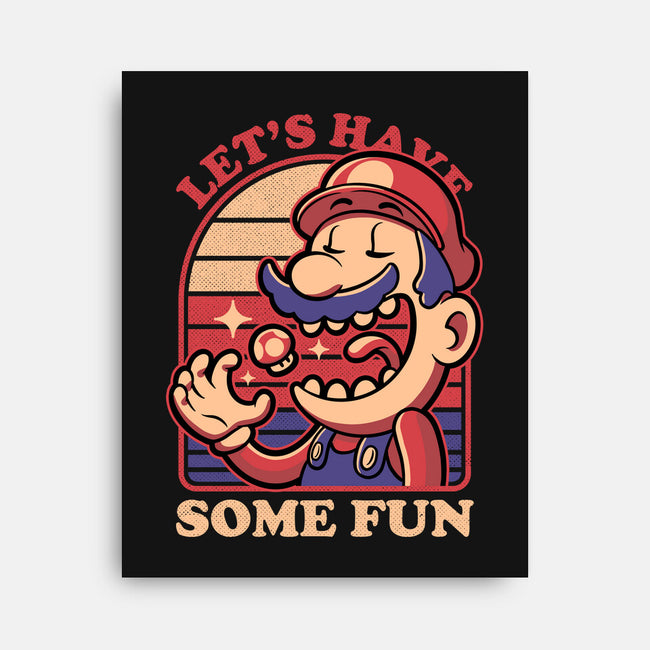 Mushroom Guy Fun-None-Stretched-Canvas-Studio Mootant