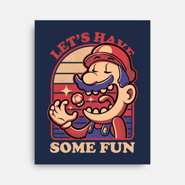 Mushroom Guy Fun-None-Stretched-Canvas-Studio Mootant