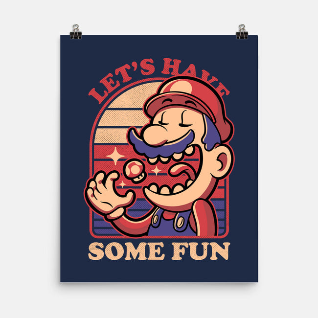 Mushroom Guy Fun-None-Matte-Poster-Studio Mootant
