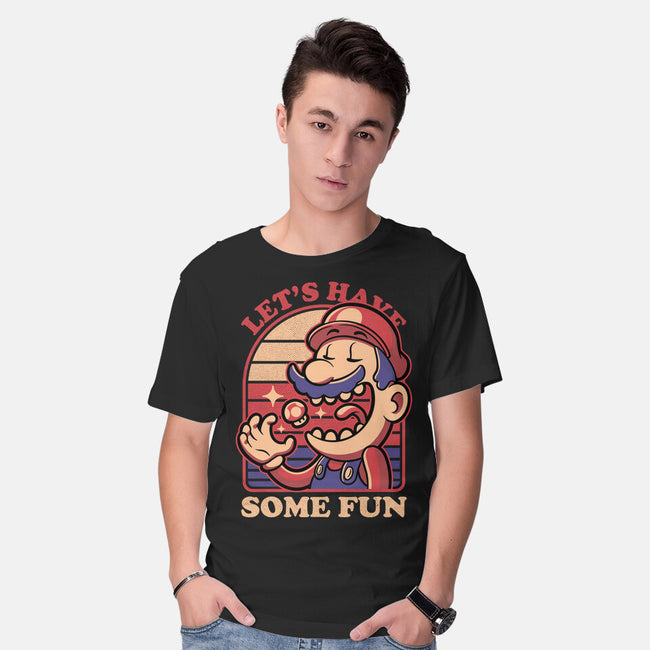 Mushroom Guy Fun-Mens-Basic-Tee-Studio Mootant