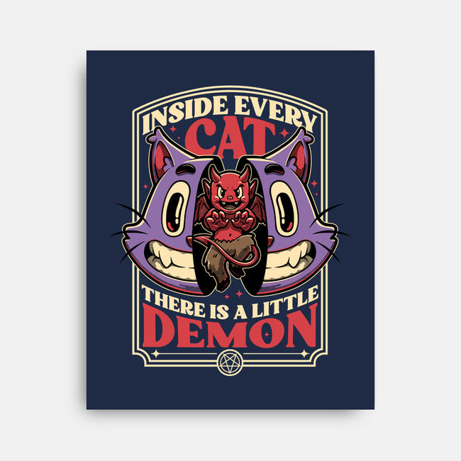 Cat Demon Inside-None-Stretched-Canvas-Studio Mootant