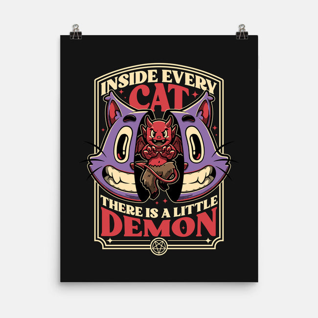 Cat Demon Inside-None-Matte-Poster-Studio Mootant