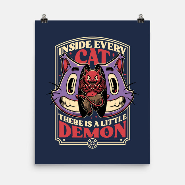 Cat Demon Inside-None-Matte-Poster-Studio Mootant