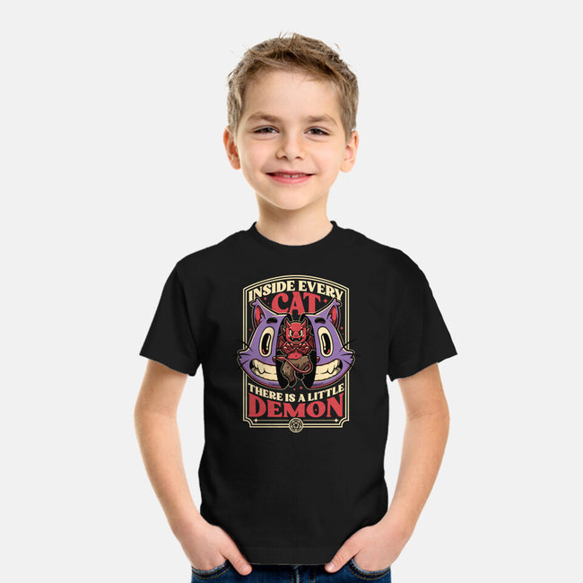 Cat Demon Inside-Youth-Basic-Tee-Studio Mootant