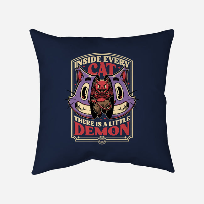 Cat Demon Inside-None-Removable Cover w Insert-Throw Pillow-Studio Mootant