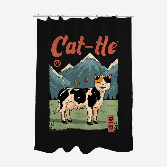 Cat-tle-None-Polyester-Shower Curtain-vp021