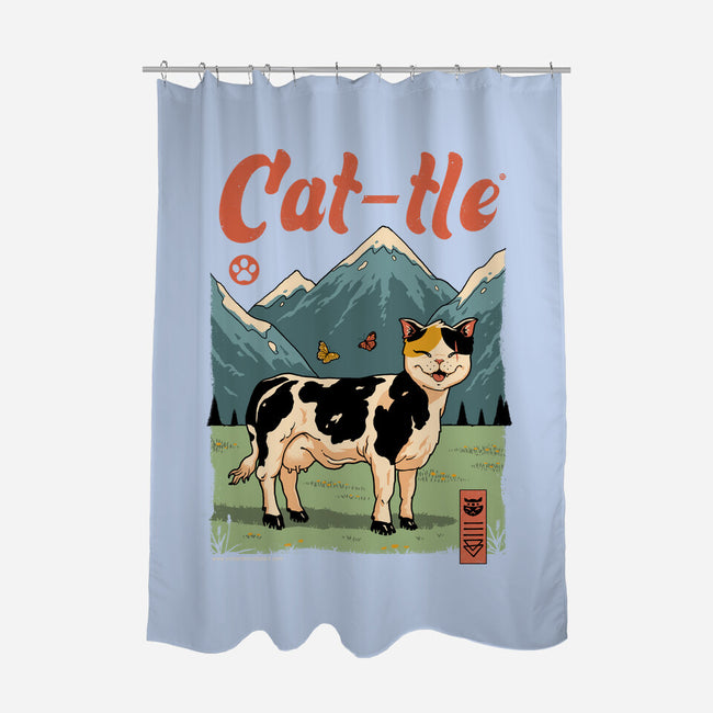 Cat-tle-None-Polyester-Shower Curtain-vp021