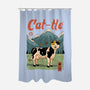 Cat-tle-None-Polyester-Shower Curtain-vp021